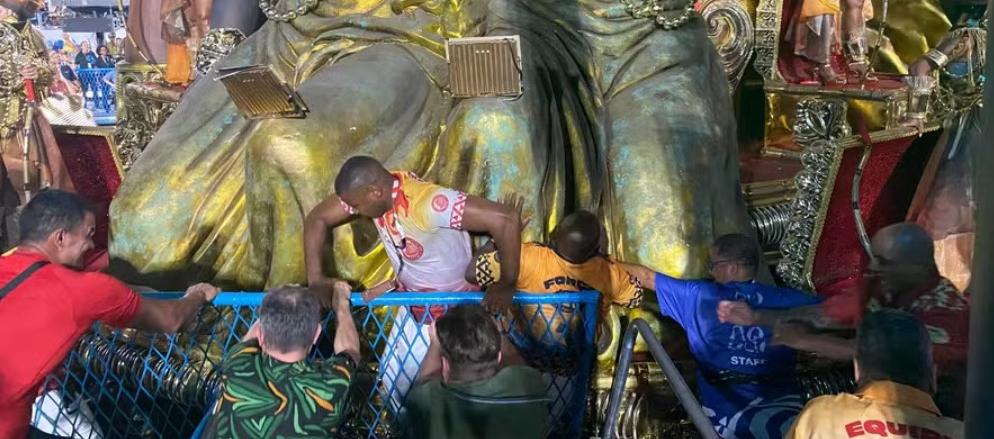 Momento en que las personas fueron atropelladas.