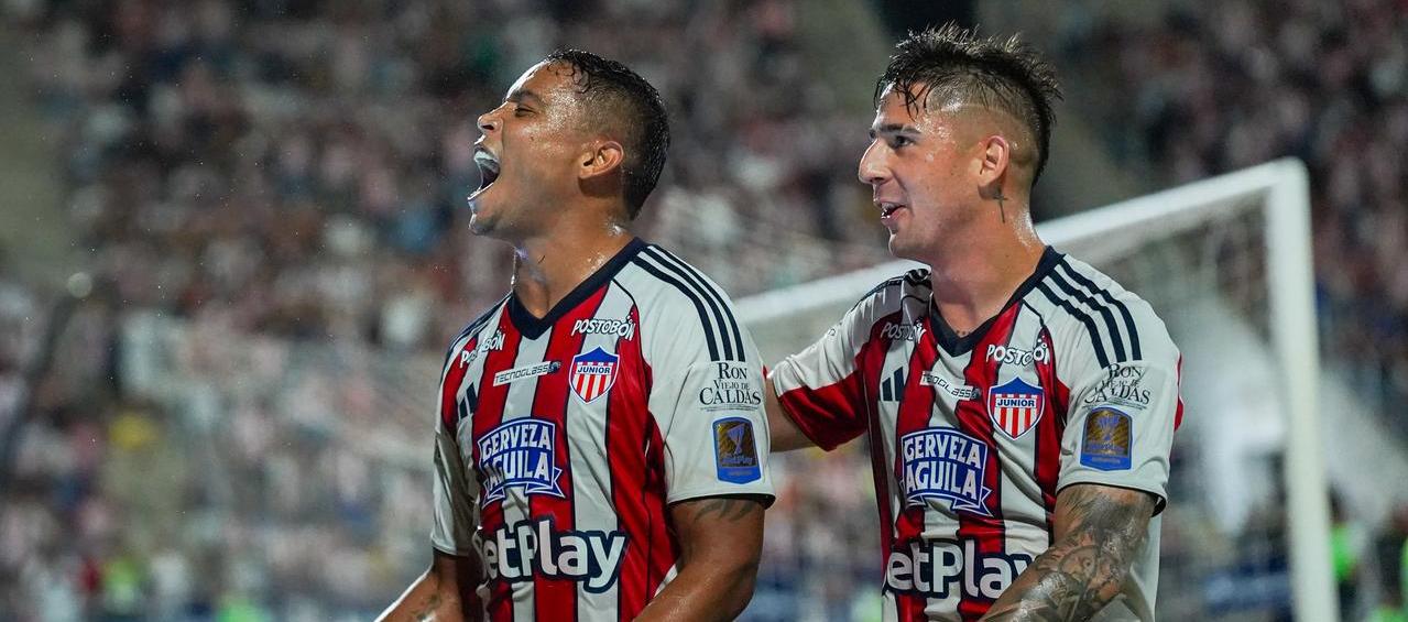 Muriel y Paiva celebrando el 1-0.
