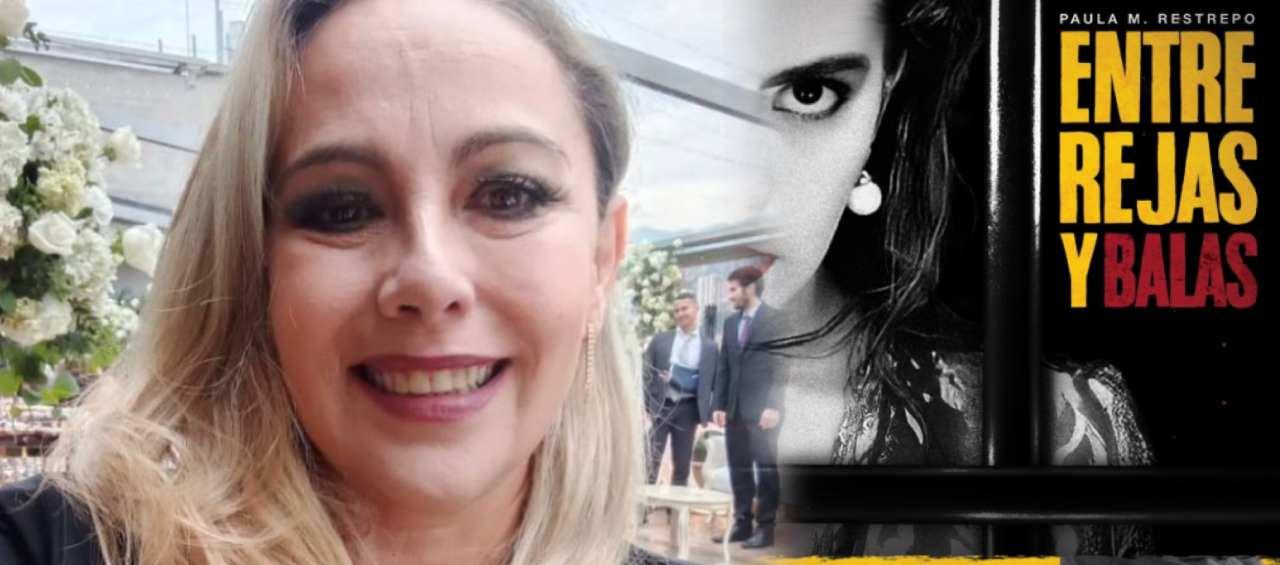 Paula Restrepo y su libro 'Entre rejas y balas'.