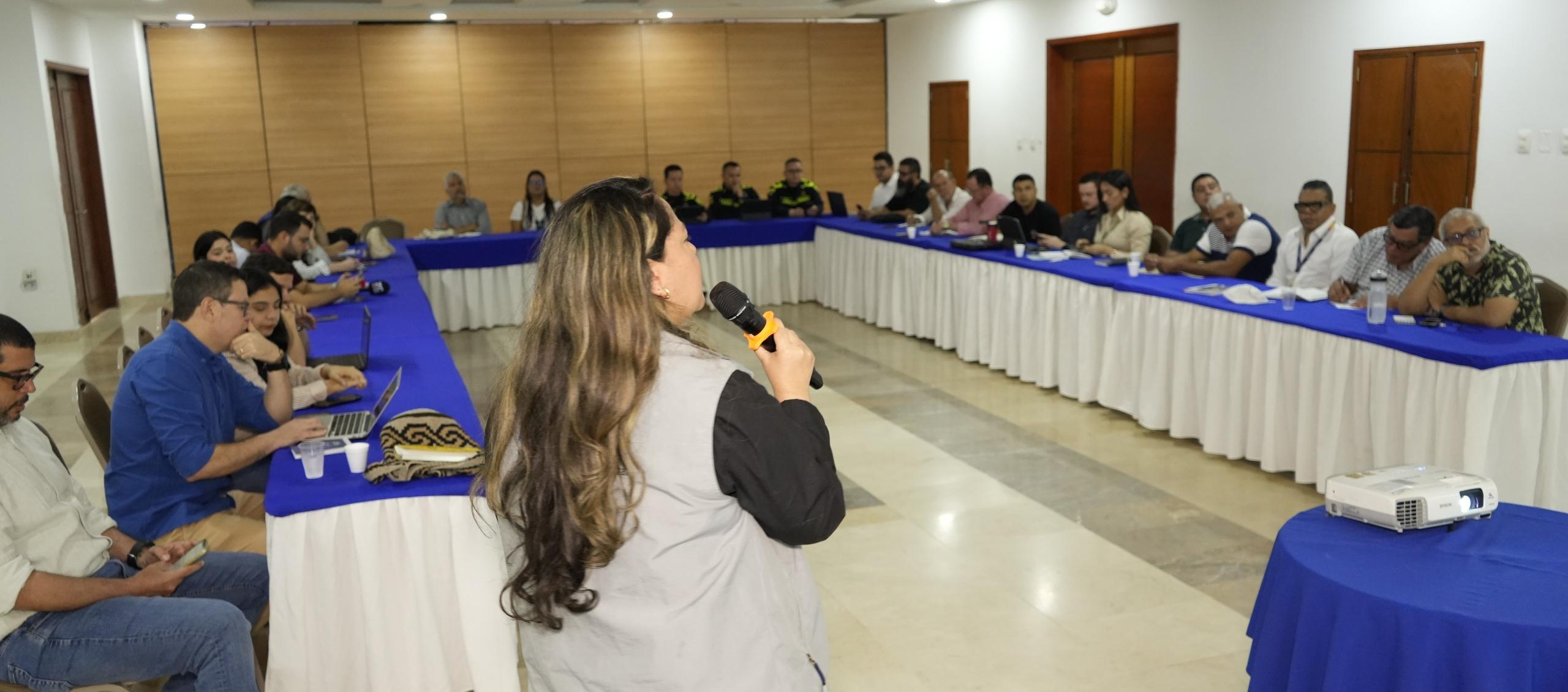 Presentación del mapa de riesgo por parte de la MOE.