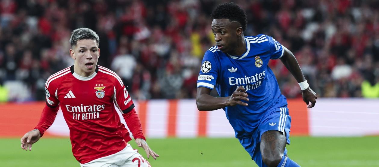 Gianluca Prestianni y Vinicius.