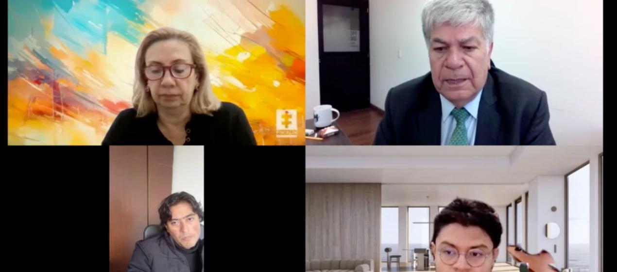 Aspecto de la audiencia preparatoria de este jueves contra Nicolás Petro. 