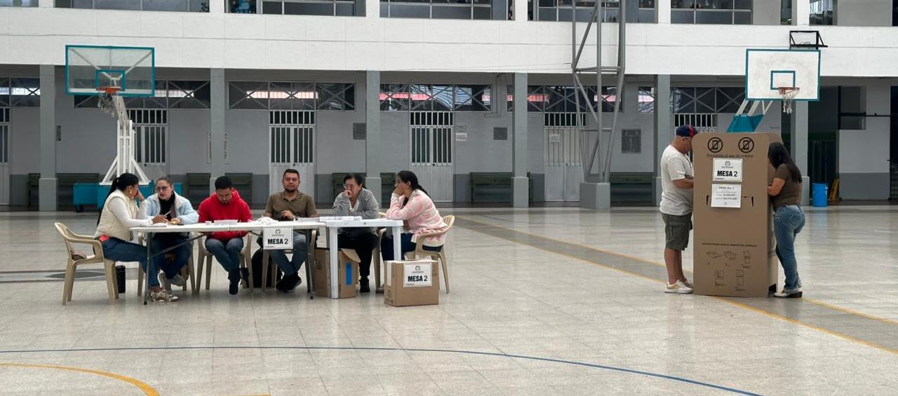 Puesto de votación.