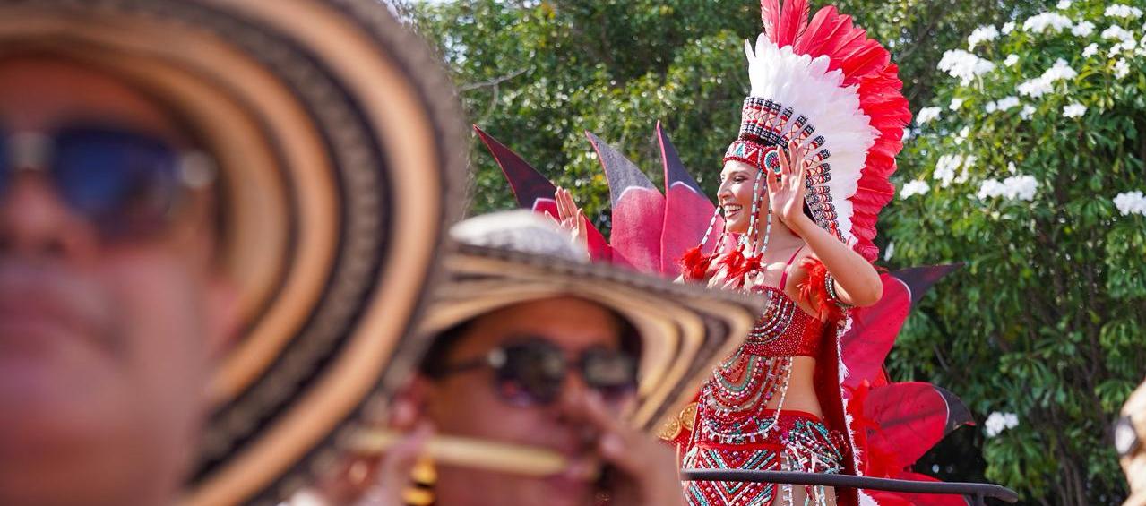 Michelle Char, reina del Carnaval de Barranquilla.