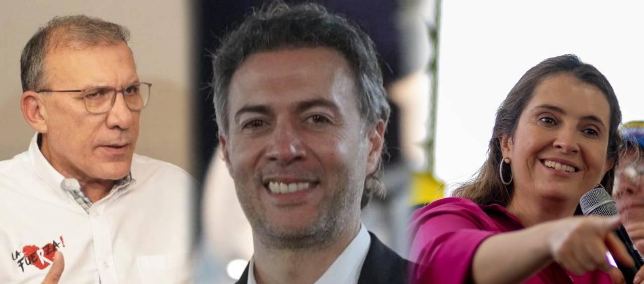 Roy Barreras, Daniel Quintero y Paloma Valencia.