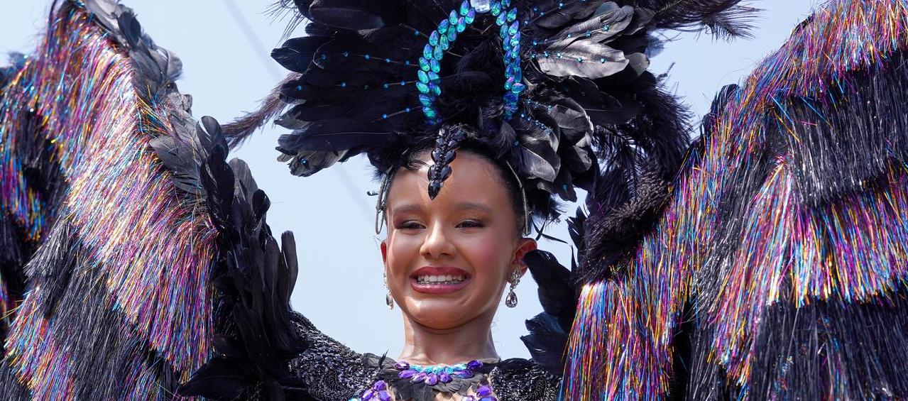 Sharon Acosta, reina infantil del Carnaval.