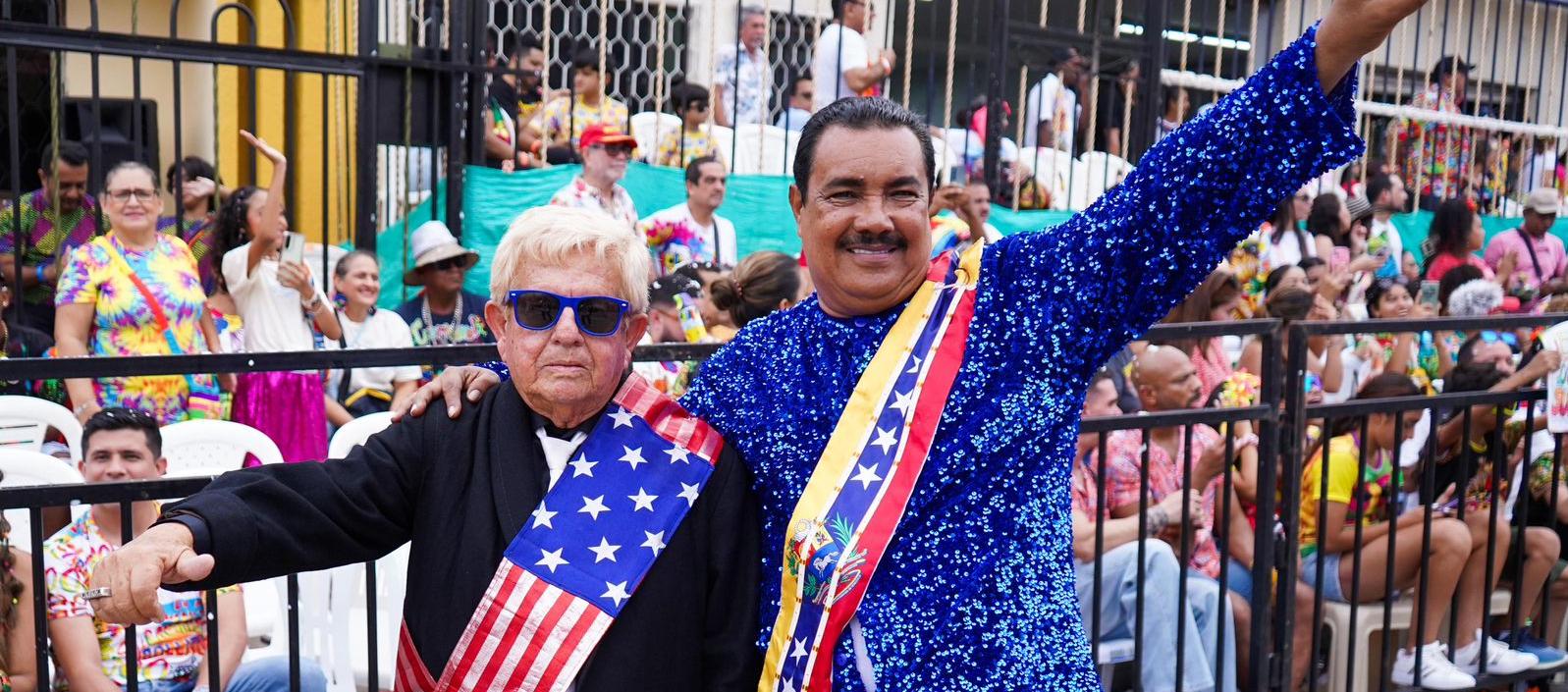 Donald Trump y Nicolás Maduro criollos disfrutando de La Guacherna. 