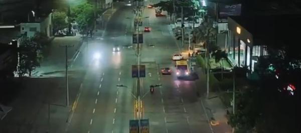 La Vía 40 tras el desmonte de palcos.