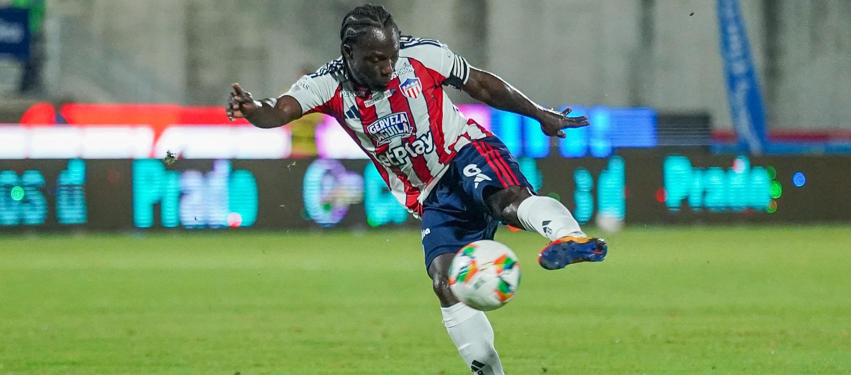 Yimmi Chará, capitán de campo del Junior. 