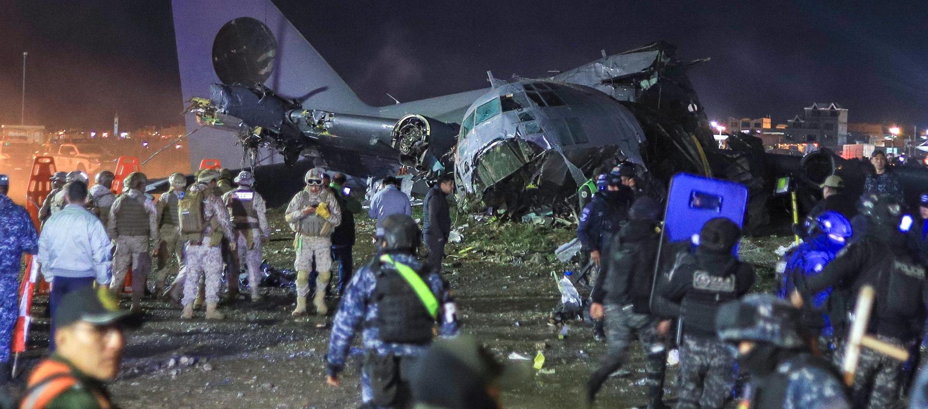  Accidente de un avión militar. 