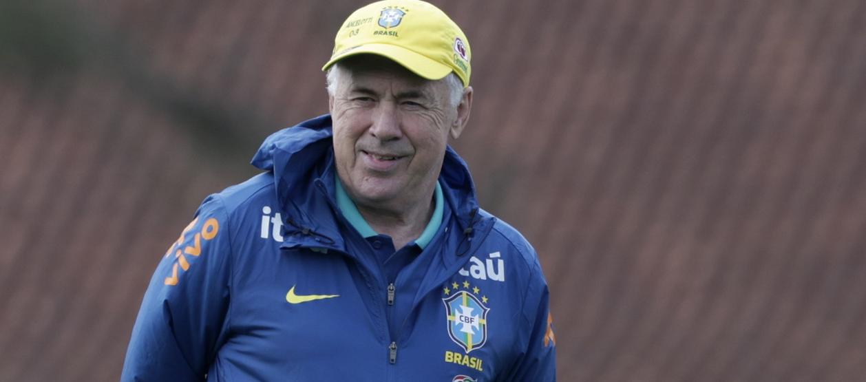 El italiano Carlo Ancelotti, entrenador de la selección brasileña. 