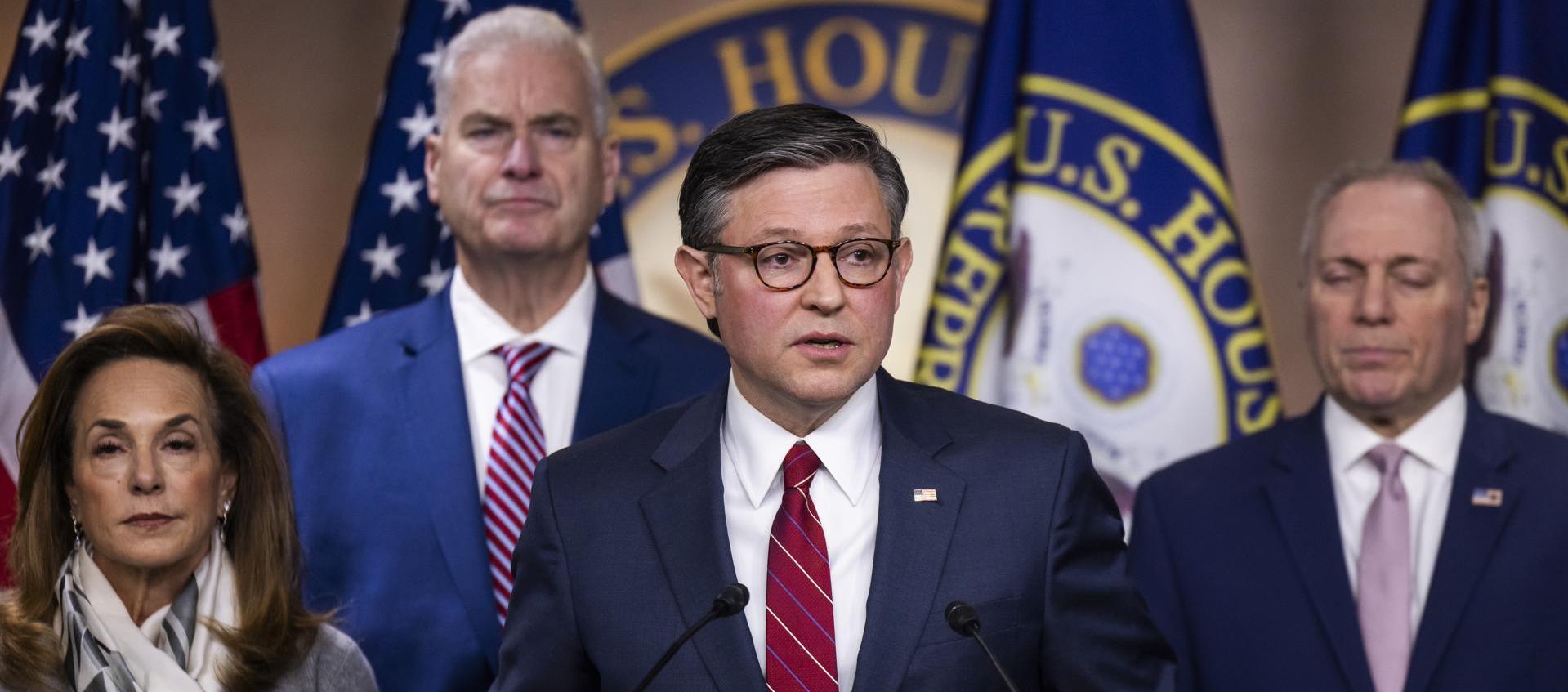 Presidente republicano de la Cámara de Representantes, Mike Johnson.