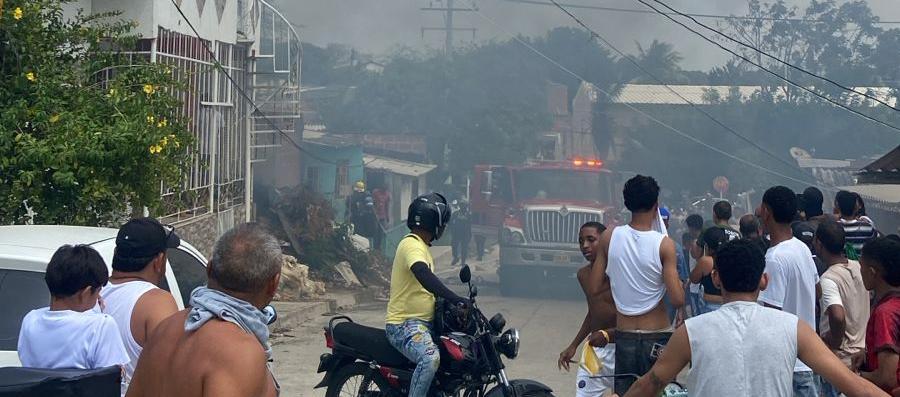 Incendio en vivienda. 