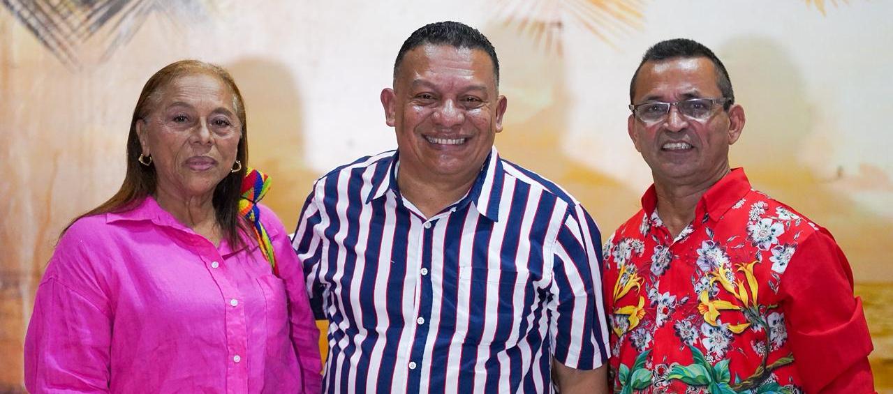 Janeth Gamboa, directora de 'La poderosa'; el músico Ramón Benítez; y Lisandro Polo, director Fundación Tambó.