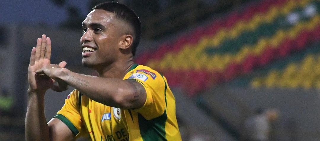 Mauro Manotas, delantero sabanalrguero del Real Cartagena. 
