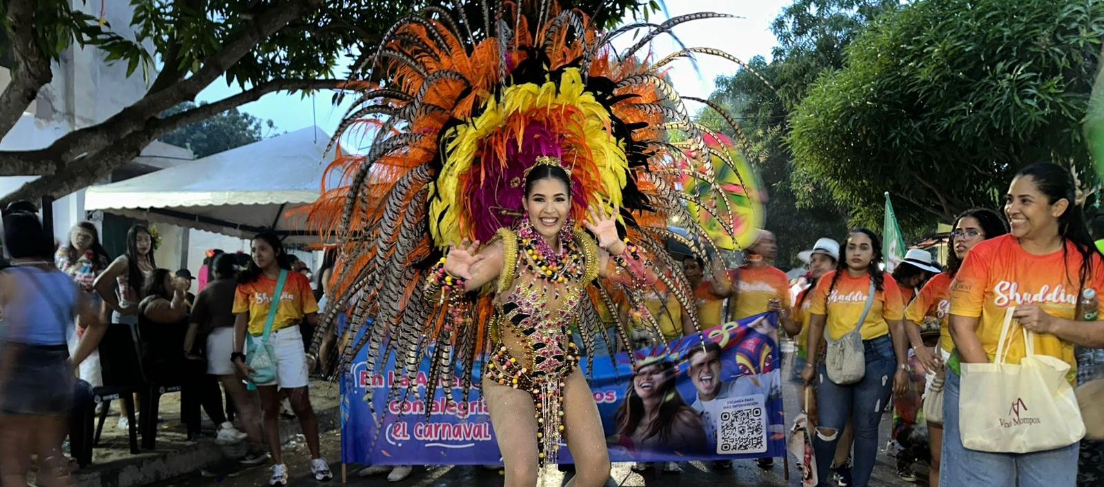Shaddia Navarro Salas, Reina del Carnaval de Santo Tomás.