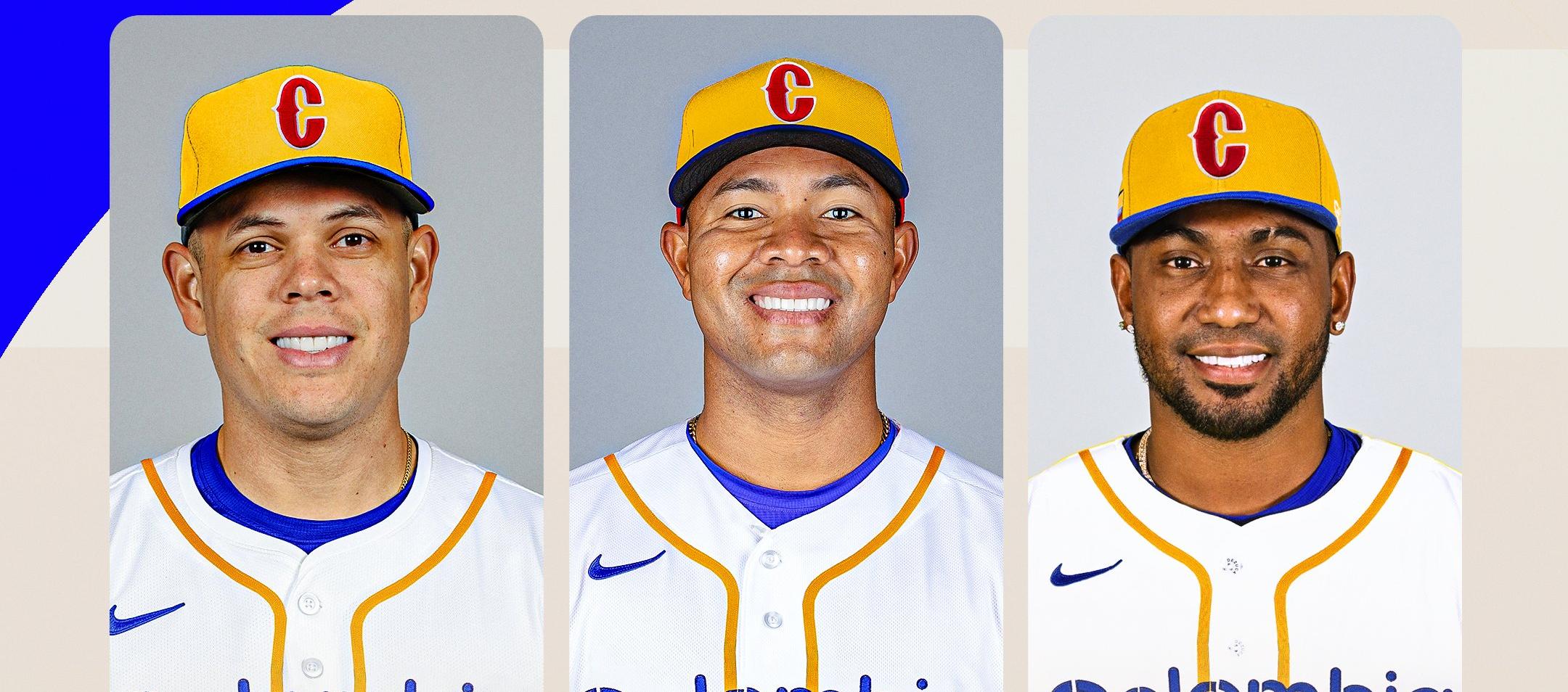 Gio Urshela, José Quintana y Julio Teherán, integrantes de la Seleccion Colombia en el Clásico Mundial de Béisbol. 