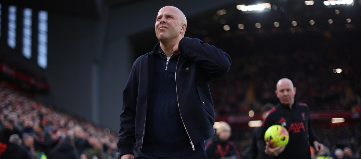 El neerlandés Arne Slot, entrenador del Liverpool. 