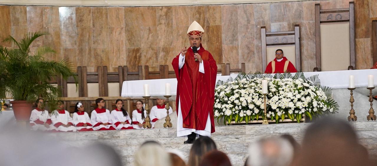 Monseñor Edgar Mejía, obispo auxiliar de Barranquilla.