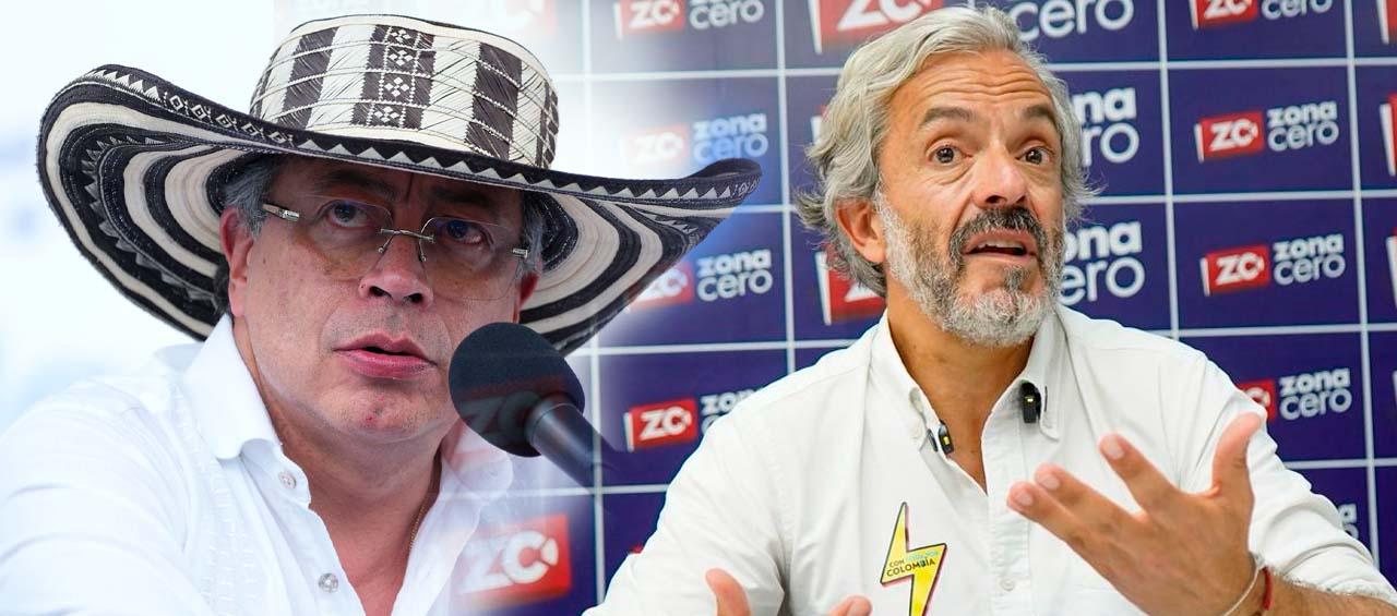 Gustavo Petro y Juan Daniel Oviedo.