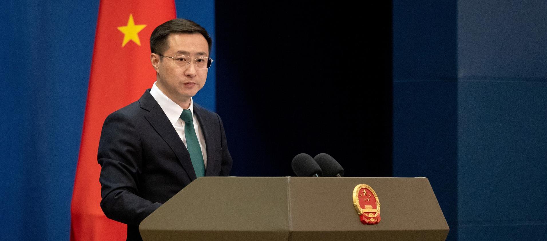 El portavoz del Ministerio de Asuntos Exteriores de China, Lin Jian.