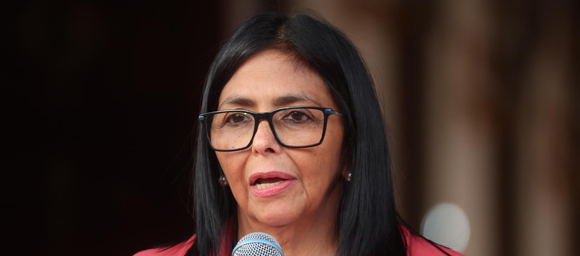 Delcy Rodríguez, Presidenta encargada de Venezuela.
