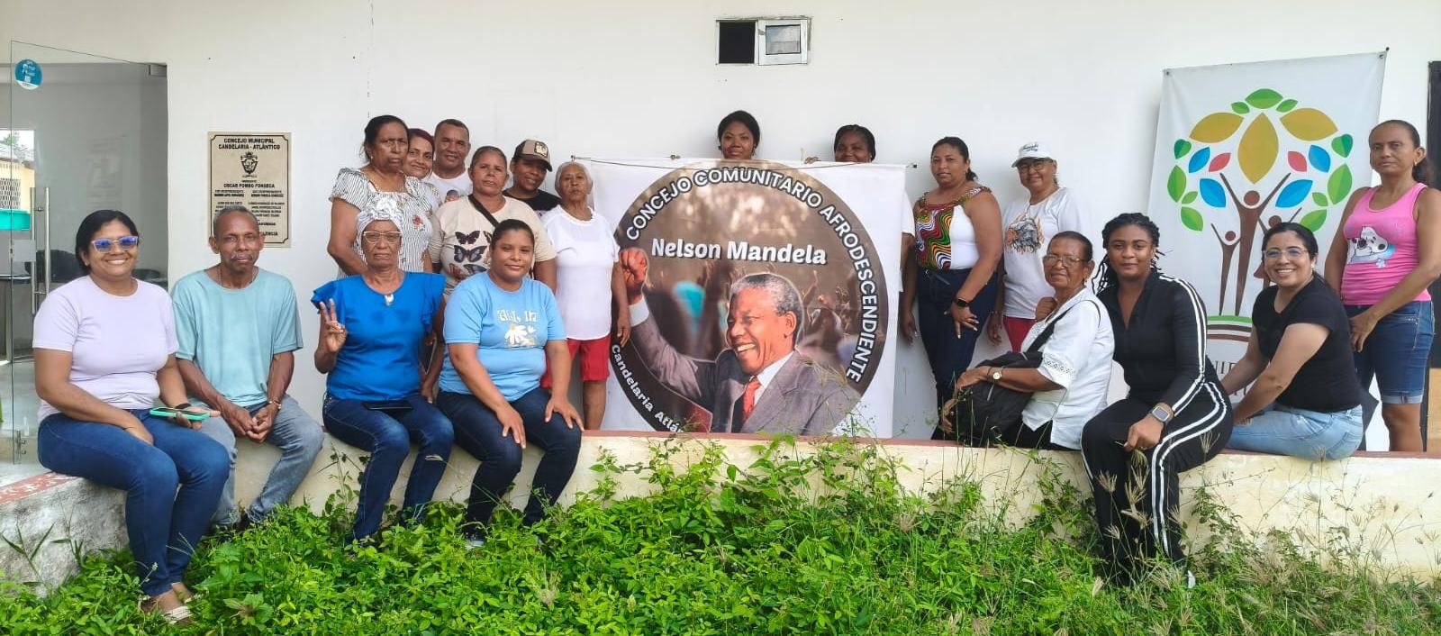 Integrantes del Consejo Comunitario Nelson Mandela. 