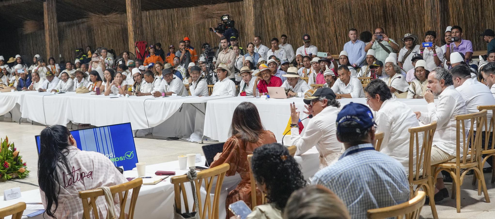 Imagen de la Asamblea liderada por el Presidente Petro.