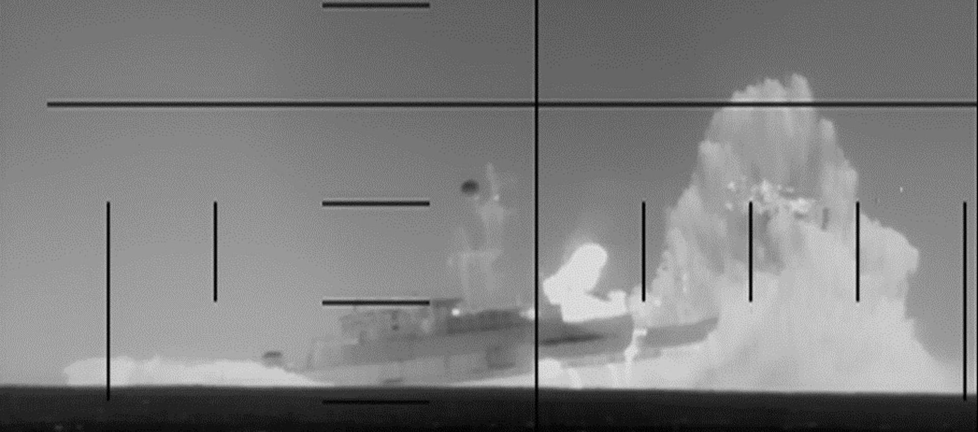 Ataque a buque de guerra iraní.