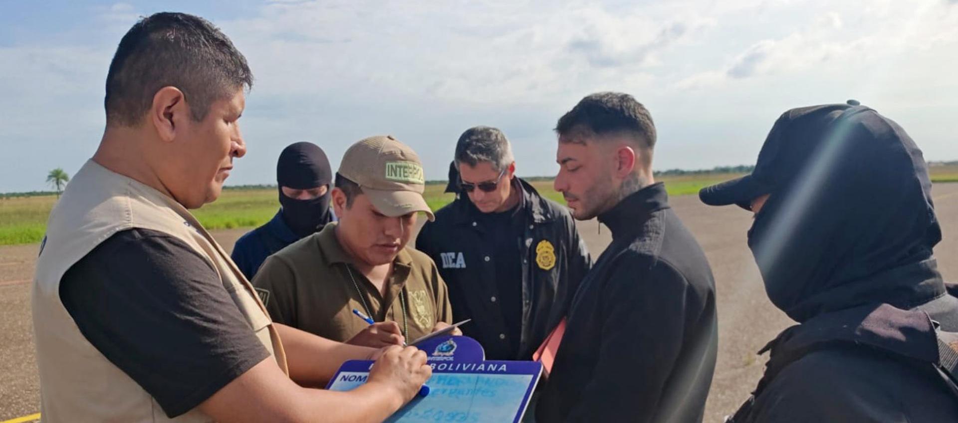 Sebastián Marset en poder de las autoridades.