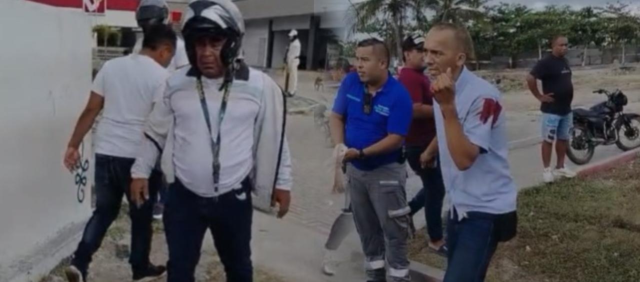 Agresor y conductor herido. 