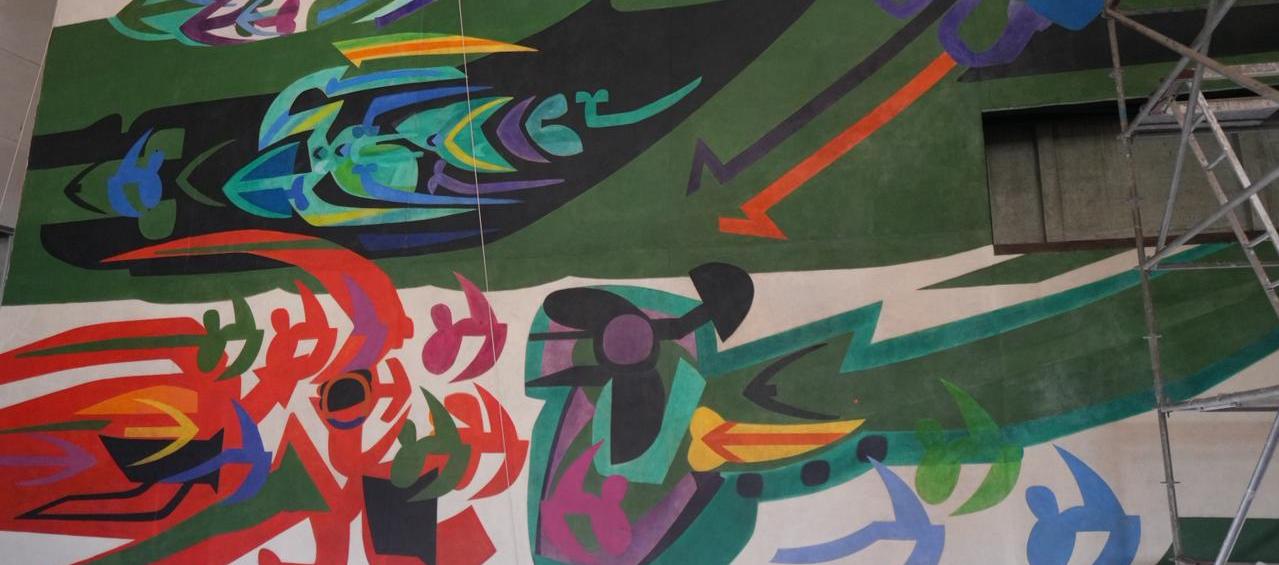 Mural de Alejandro Obregón.