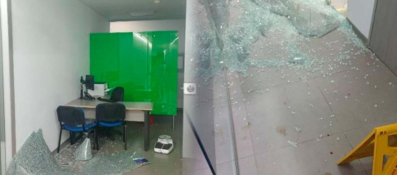 Daños en la  IPS Virrey Solís, en Cartagena. 