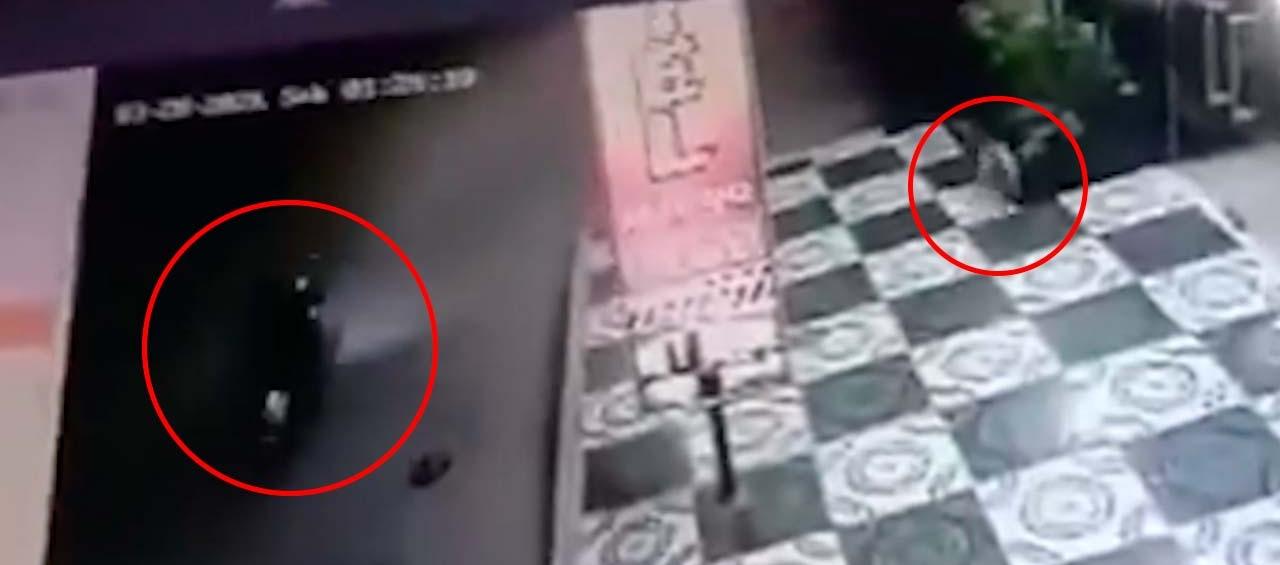 Momento del ataque con explosivo. 