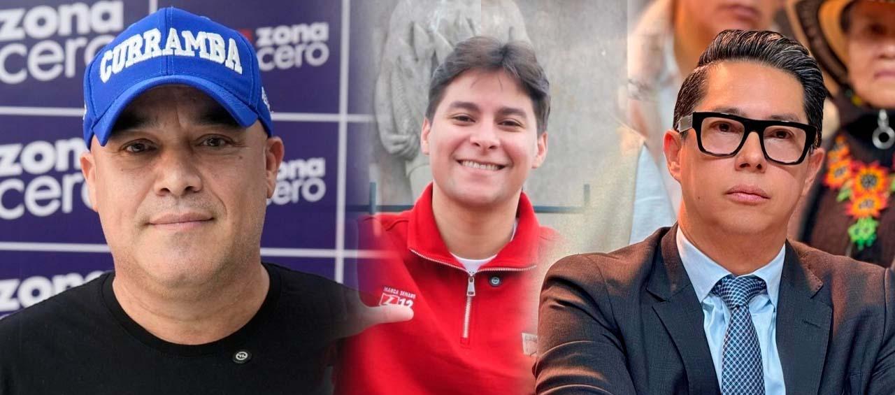 Gonzalo Baute, Camilo Torres y Pedro Flórez.