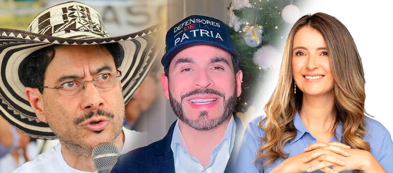 Iván Cepeda, Abelardo De La Espriella y Paloma Valencia.