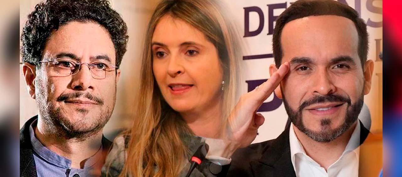 Iván Cepeda, Paloma Valencia y Abelardo De La Espriella.