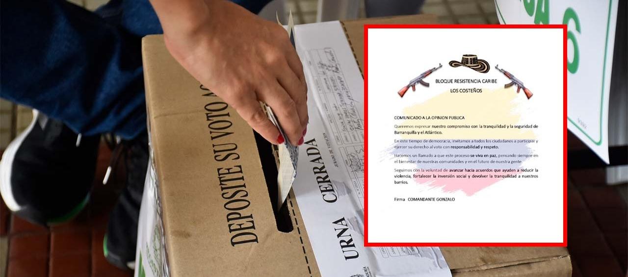 El comunicado de 'Los Costeños'.