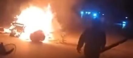 Imagen de la protesta.