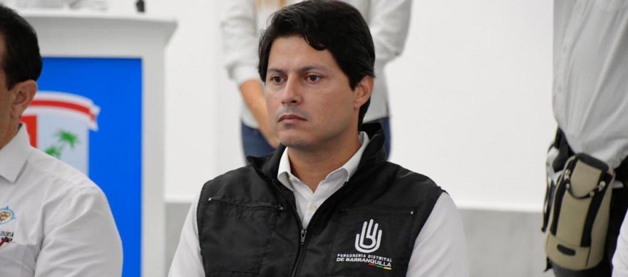 El Personero Distrital de Barranquilla, Miguel Ángel Alzate.