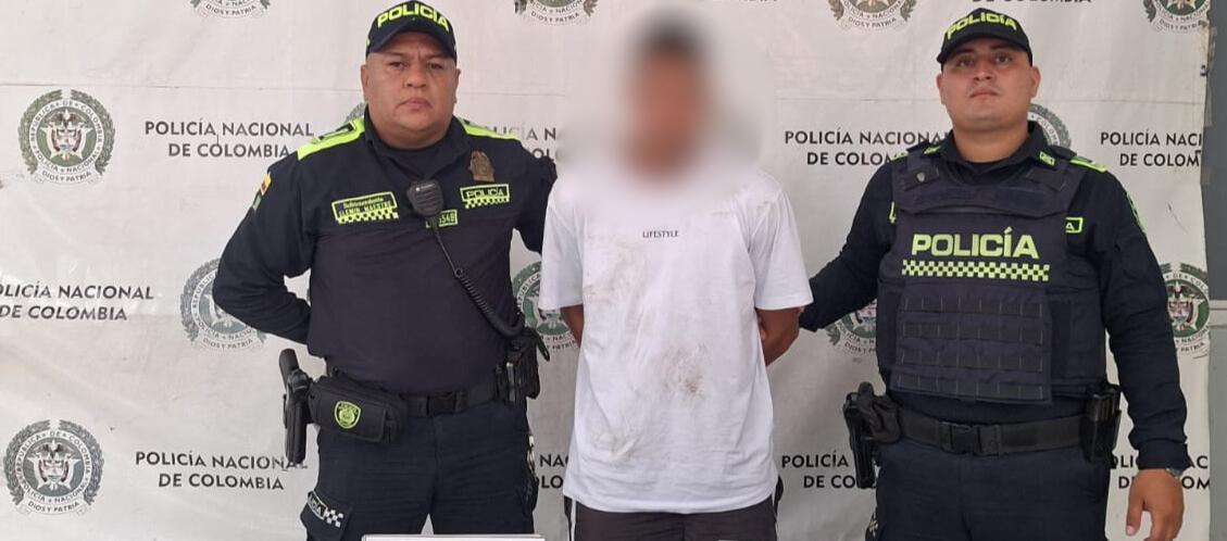 El capturado fue conducido a la URI de la Fiscalía por extorsión. 