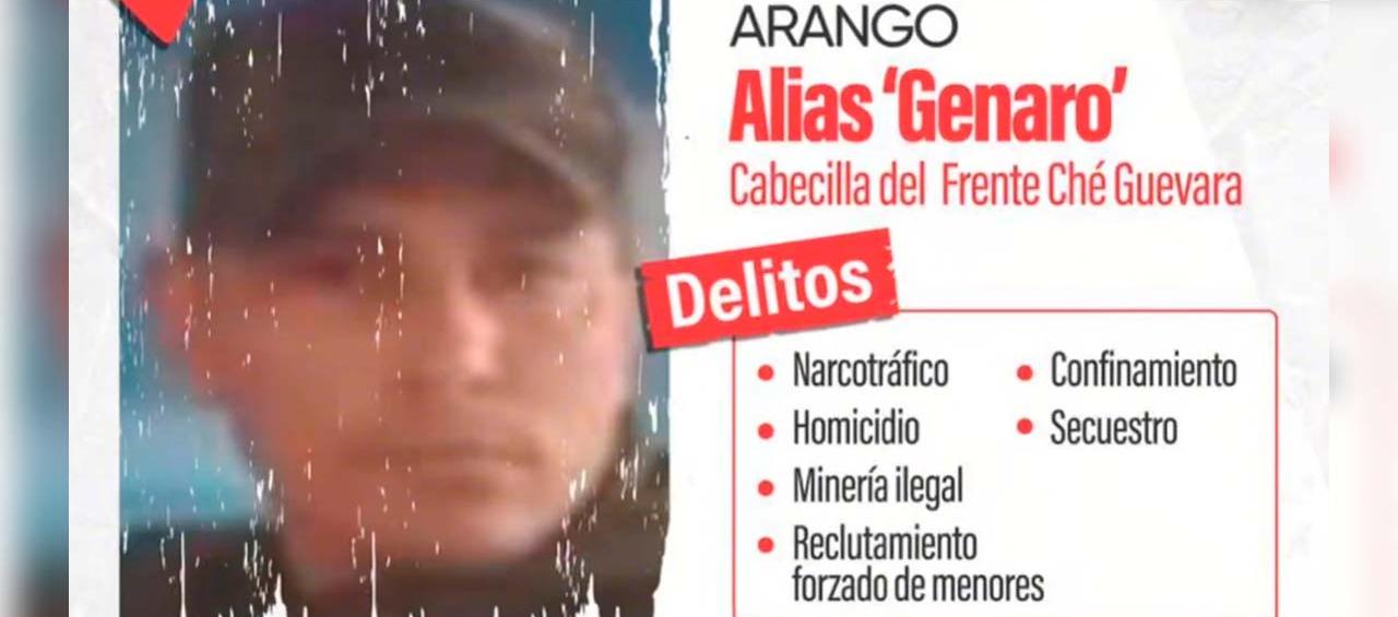 Alias 'Genero', cabecilla del ELN en Chocó