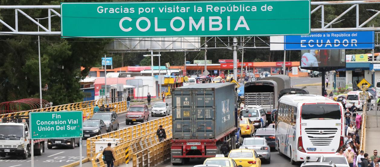 Puente Internacional de Rumichaca, el principal paso fronterizo entre Colombia y Ecuador.