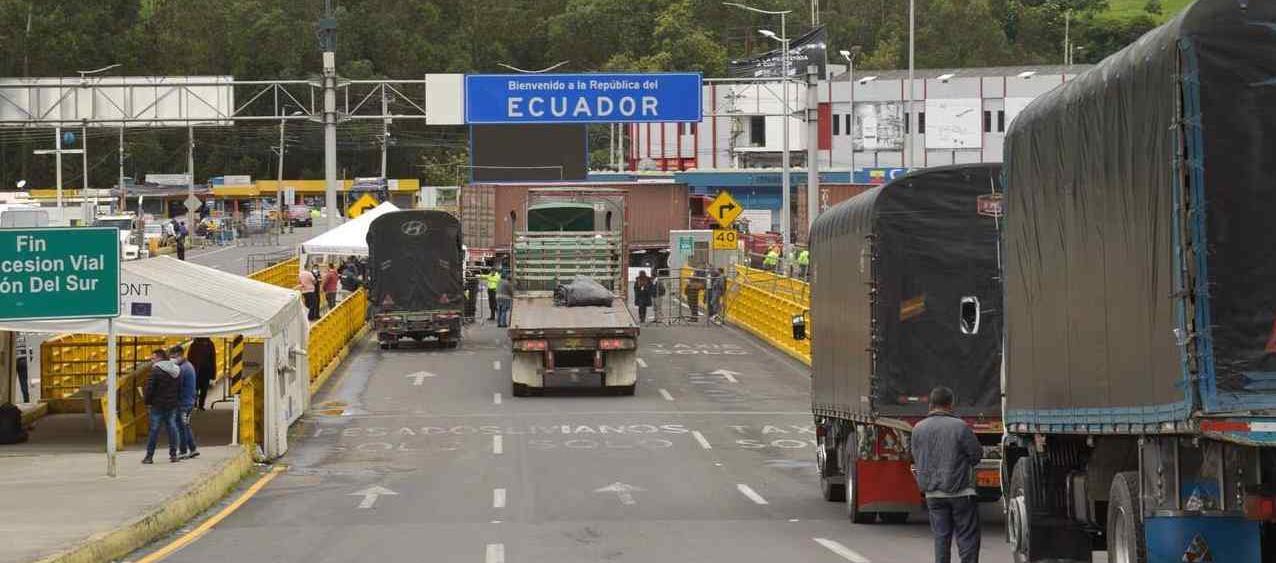 Frontera entre Colombia y Ecuador. 