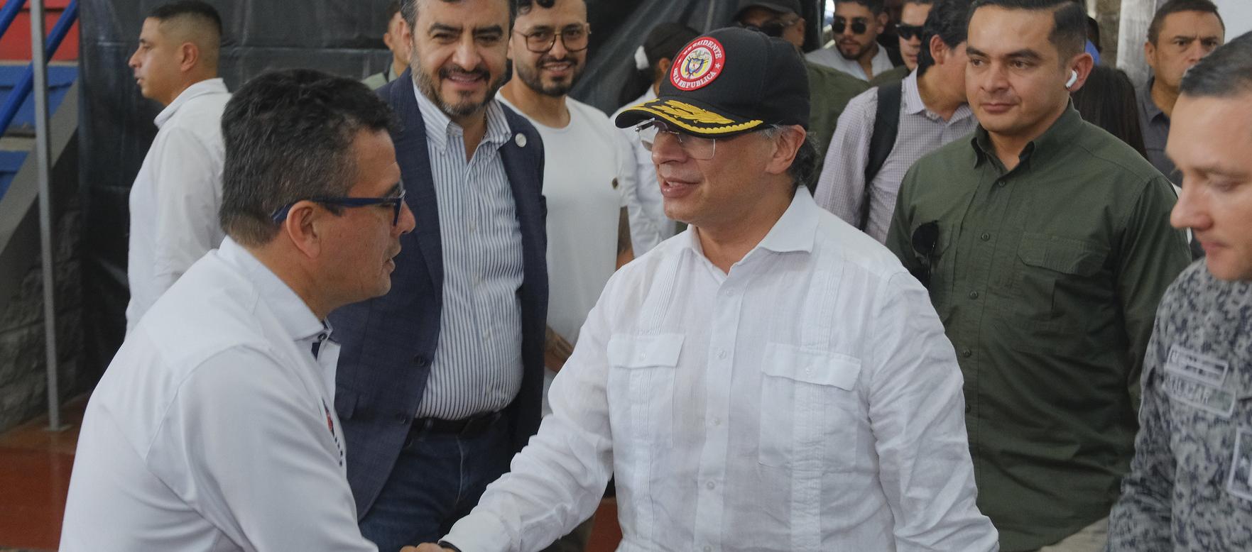 Gustavo Petro de visita a Popayán
