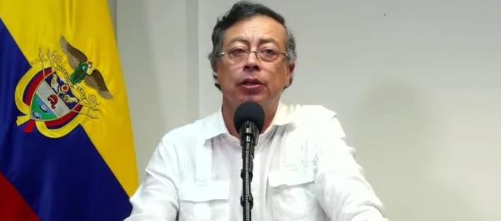 Gustavo Petro en su alocución