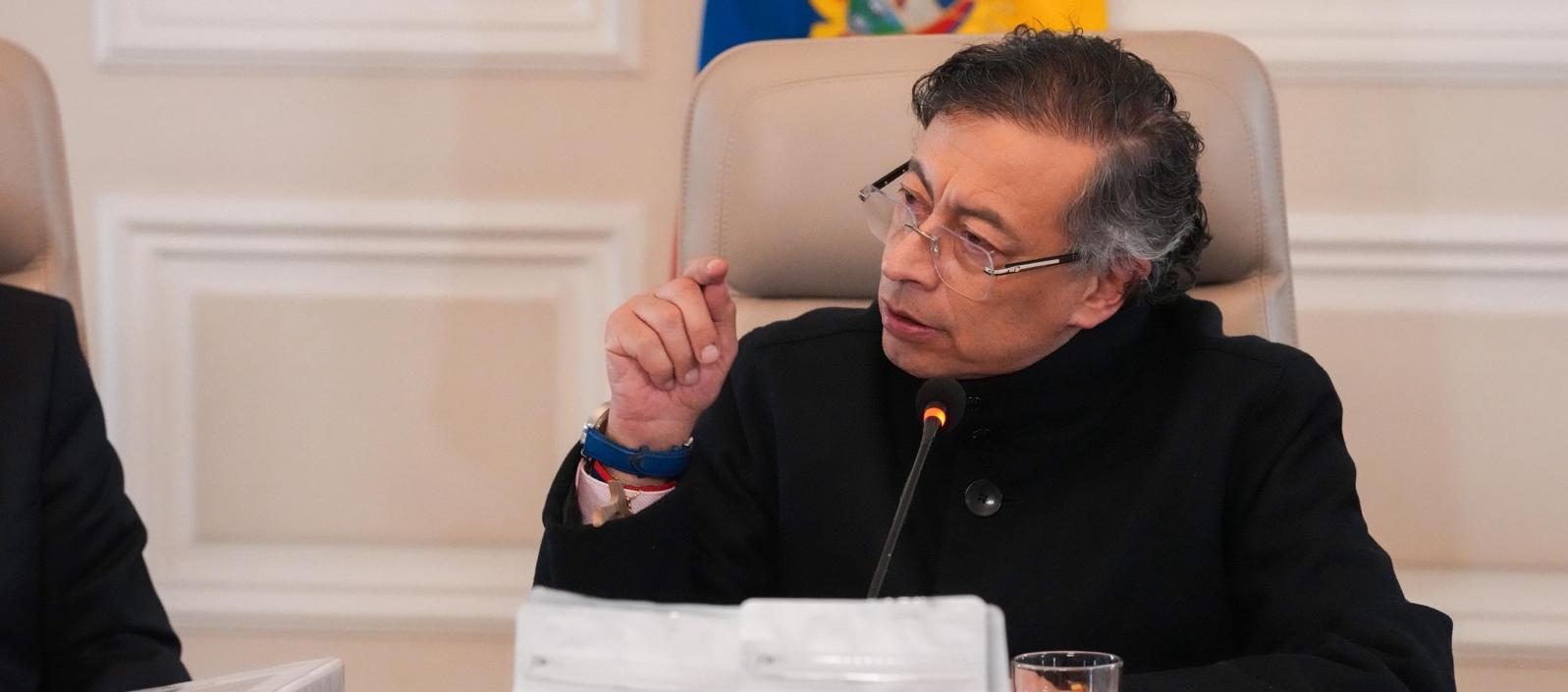El Presidente de Colombia, Gustavo Petro. 