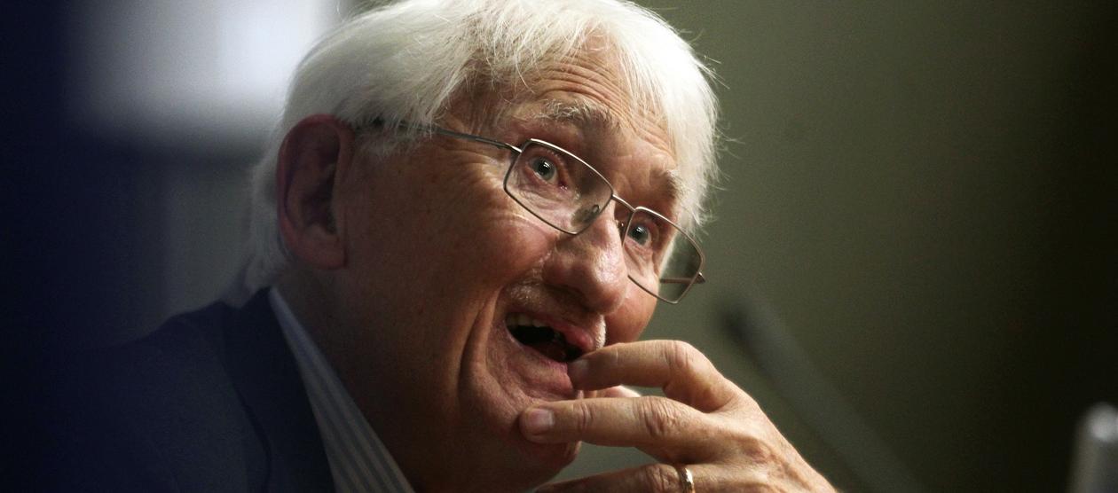 El pensador y sociólogo alemán Jürgen Habermas.