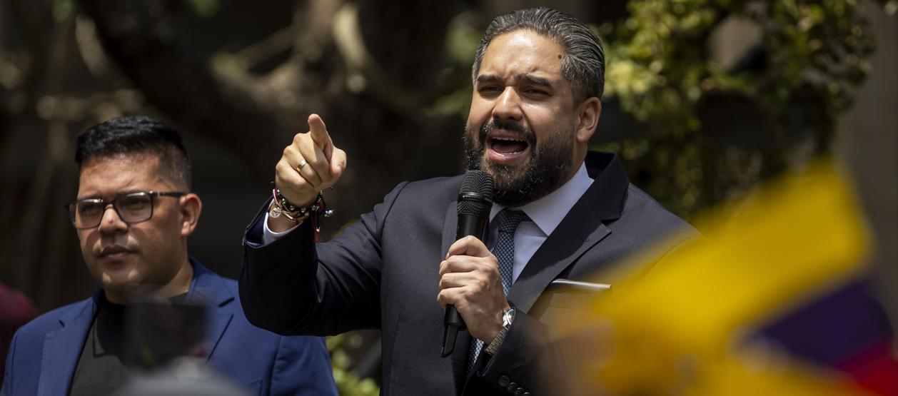 El diputado Nicolás Maduro Guerra, hijo del derrocado líder de Venezuela, Nicolás Maduro.