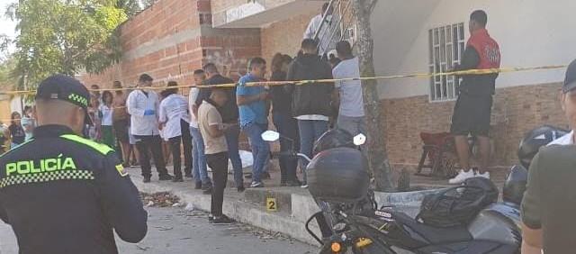 Lugar donde ocurrió el ataque sicarial en Los Almendros. 